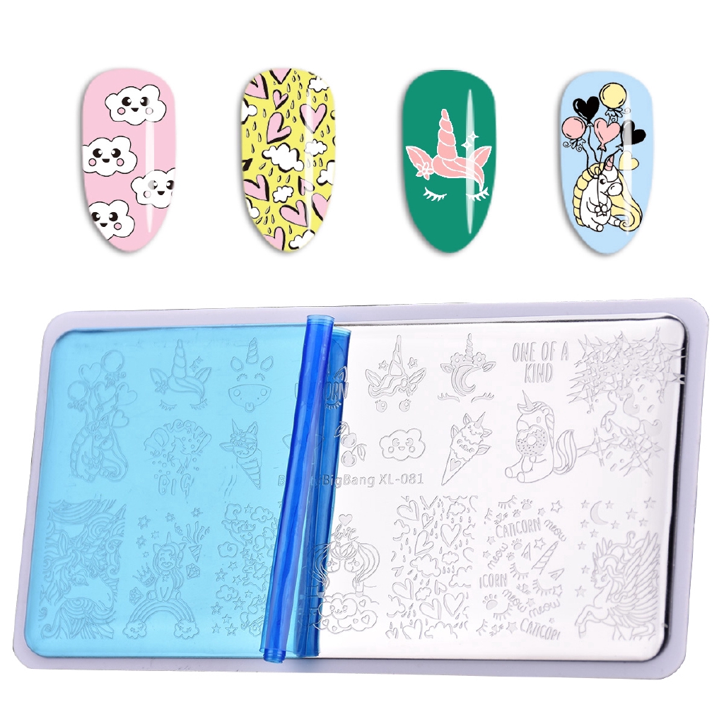 [Hàng mới về] Tấm inox hình mẫu đẹp mắt dùng in sơn trang trí móng tay