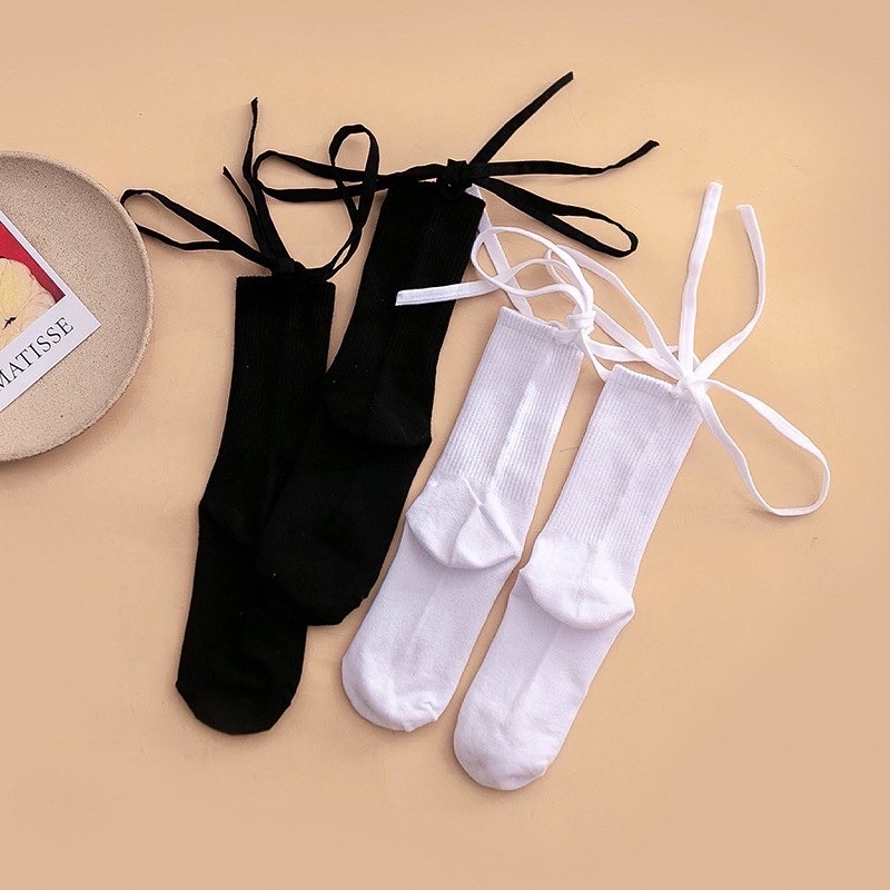Tất Cao Below Knee Socks Dây Buộc ChéoFreeship extra CÓ SẴN (Full box)