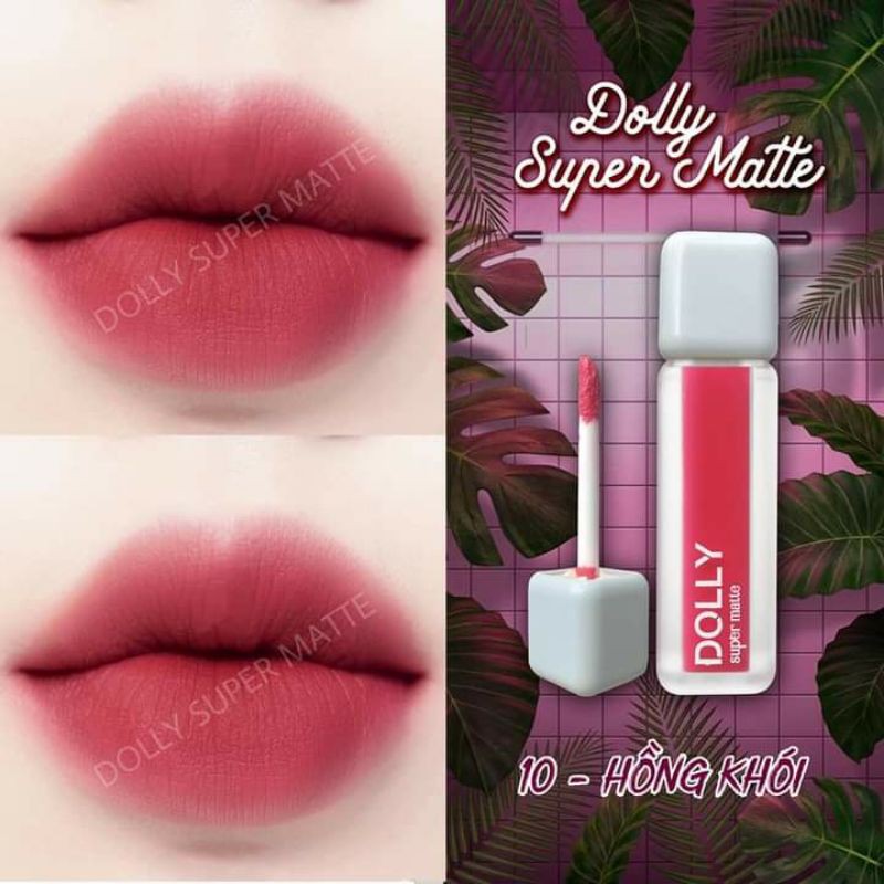 Son Dolly Super Matte mềm môi,ko chì( màu hồng khói) | BigBuy360 - bigbuy360.vn
