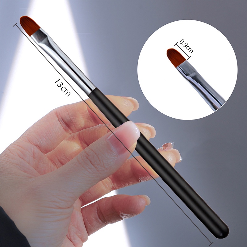 1 Cọ Sơn Móng Tay Gel UV Vẽ Họa Tiết Màu Đen DIY