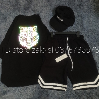[ 45-80kg] Set quần áo Sói 7 màu phản quang cực chất - có tách set