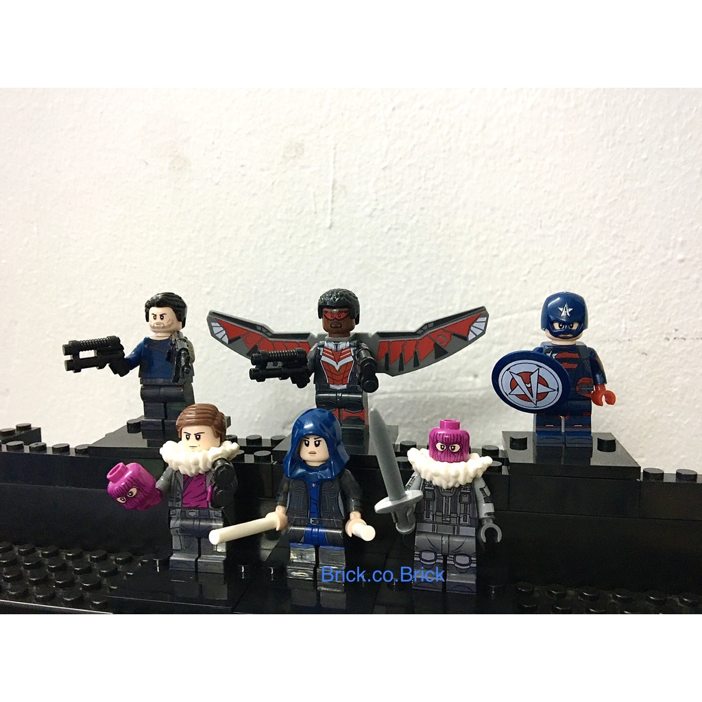 Lego Siêu Anh Hùng Marvels Đồ Chơi Lắp Ráp Non LEGO&amp; Minifigure Iron Man Falcon Ant Man Wasp Doctor Strange Thanos