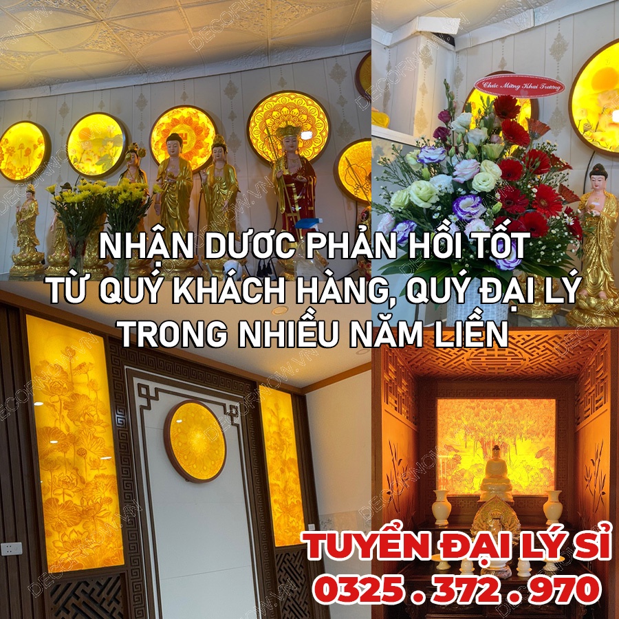 Đèn Hào Quang In Tranh Trúc Chỉ Tròn Độc Quyền, Cắm Điện Tại Xưởng Tranh DecorNow - XDCN-19
