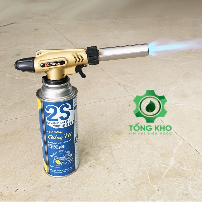 Khò gas mini, đầu khò ga, đèn khò gas tự động đánh lửa Kapusi JAPAN, khò lửa cao cấp - Tổng kho kim khí điện nước