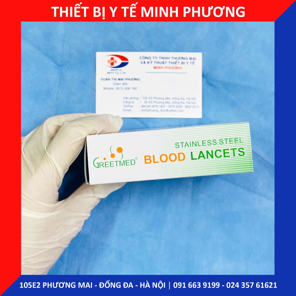 Kim chích lấy máu Blood Lancets hộp 200 kim