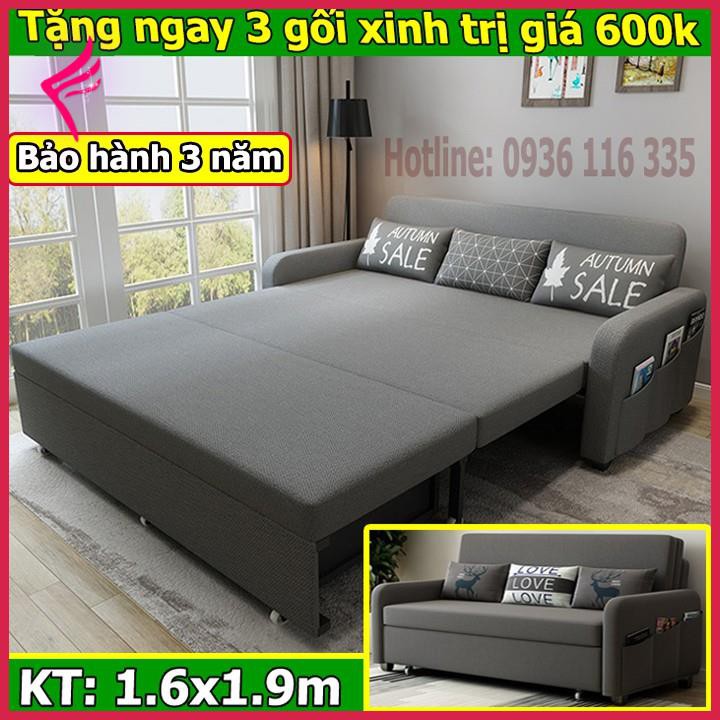 [Giảm giá thần tốc] Sofa giường đa năng, Sofa giường gấp gọn 1.6m x 1.9m có ngăn chứa đồ, giường thông minh xếp thành gh