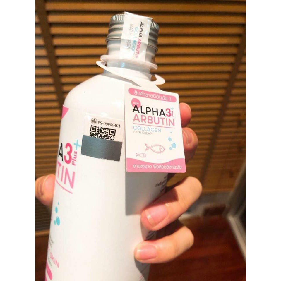 Sữa Tắm Trắng Da Alpha Arbutin 3+ Plus Collagen Bath Cream 350ML Dưỡng Trắng X3 Chính Hãng Thái Lan - LAI'S STORE