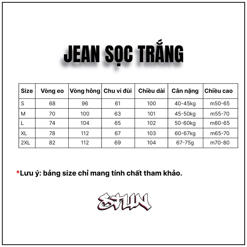 Quần Jean Nam Nữ Stun Clothing Đen Sọc Trắng Ống Đứng Cực Chất Thu Đông 2023