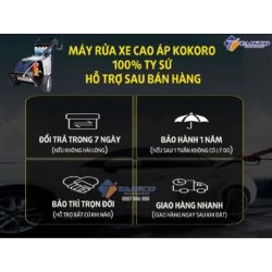 Máy rửa xe cao áp 3kw - 7,5kw Kokoro T3600M Tahico - bảo hành 1 năm