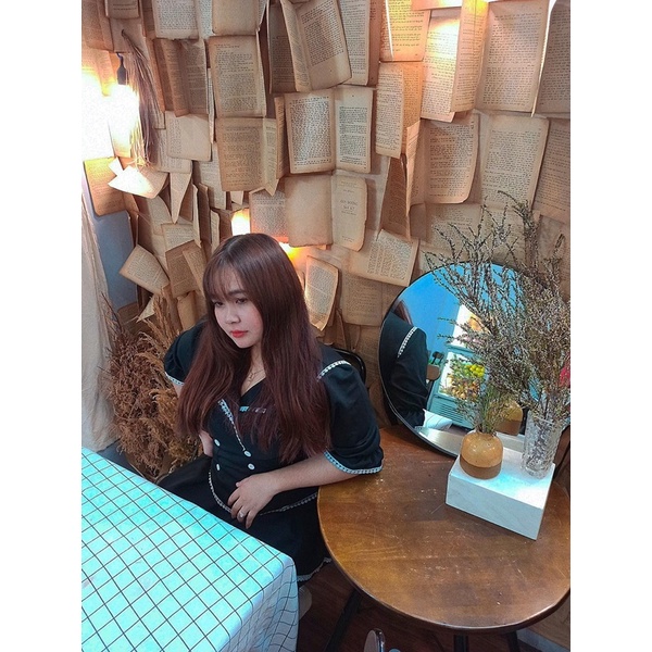 Sét áo vét + chân váy xoè viền ren siêu xinh bigsize 60-90kg