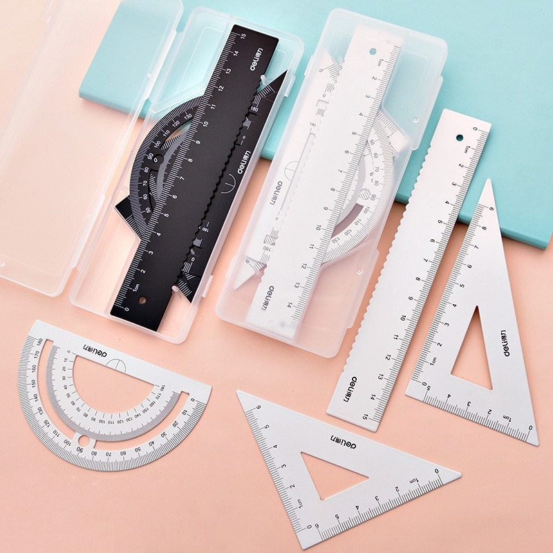 Bộ thước đo góc tam giác bằng nhôm chuyên dụng