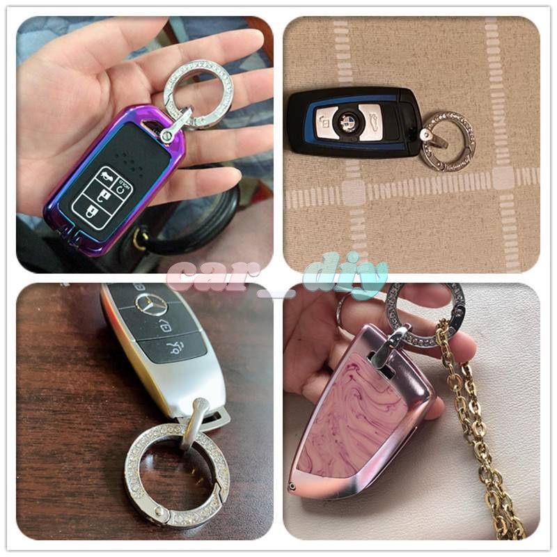 Móc Chìa Khóa Xe Hơi Đính Kim Cương Đơn Giản Sáng Tạo