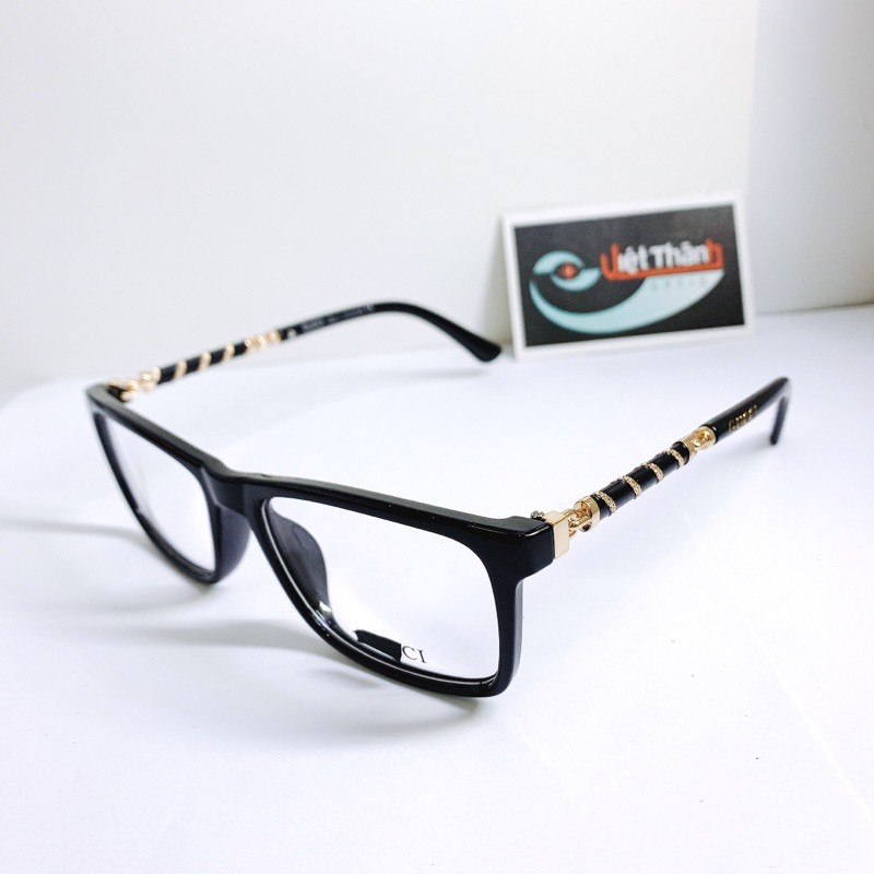 Gọng Kính Giả Cận Xoắn Xoắn Màu Đen