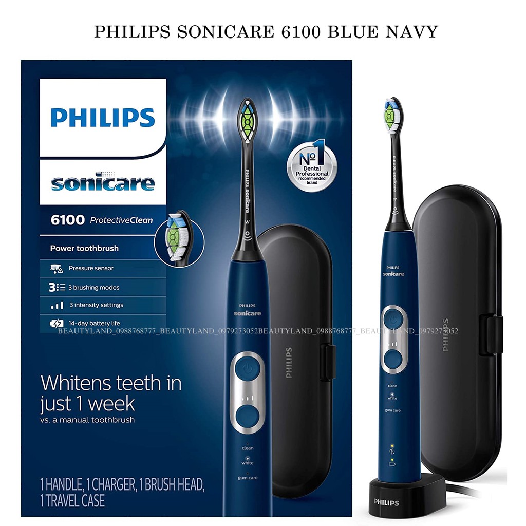 Bàn chải điện Philips Sonicare ProtectiveClean 1100 , 4100 , 5100 , 6100 , 7300 ( hàng mỹ )
