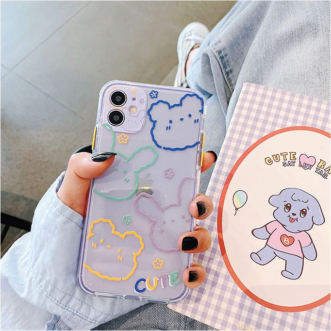Ốp iphone - Ốp lưng Animal cute trong 4 góc 6s/6splus/7/8/7plus/8plus/x/xs/xsmax/11/11promax - Awifi Case V3-2 | BigBuy360 - bigbuy360.vn