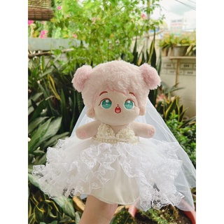 Đầm cưới , Outfit for doll 20cm, 20cm body ú
