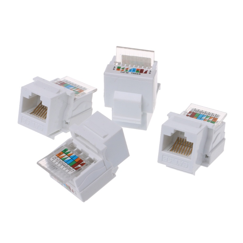 Ổ Cắm Điện Gắn Tường 4 Cổng RJ45 Cho Máy Tính Laptop