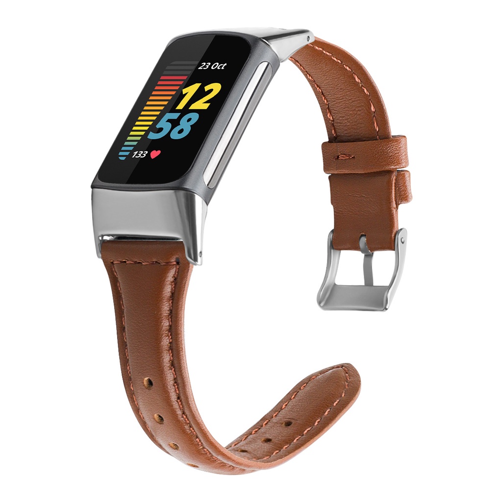 Dây Đeo Da Bò Cho Đồng Hồ Thông Minh fitbit charge 5 5