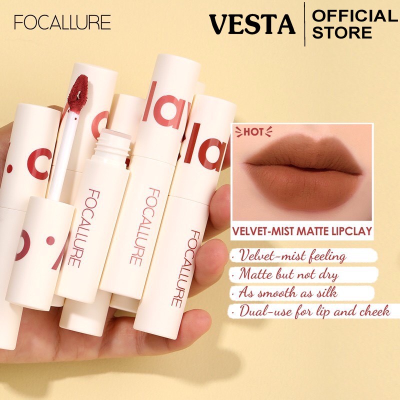 Son Kem Focallure - Son Kem Lì Màu Nhung Mịn 16g | BigBuy360 - bigbuy360.vn