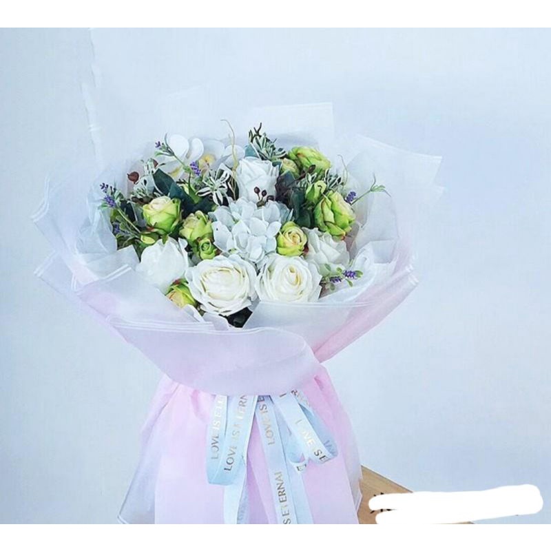 Giấy bó hoa viền loang