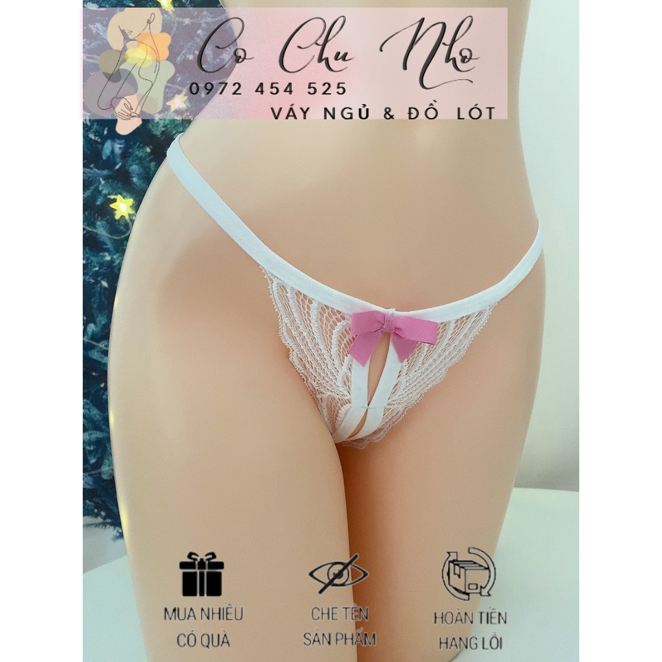 SET02 BỘ ĐỒ LÓT REN LỌT KHE 2 MẢNH REN XUYÊN THẤU GỢI CẢM - cochunhoquan11