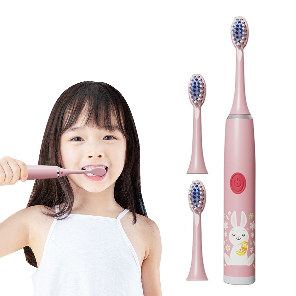 Bàn Chải Đánh Răng Điện 2 Đầu Có Âm Thanh An Toàn Dành Cho Trẻ