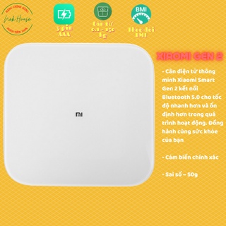 Cân điện tử xiaomi gen 2 - cân điện tử thông minh bluetooth xiaomi smart scale gen 2