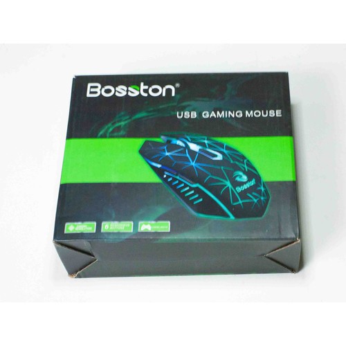 Chuột dây gaming Boston R30A/R30B, mouse chơi game có led 7 màu