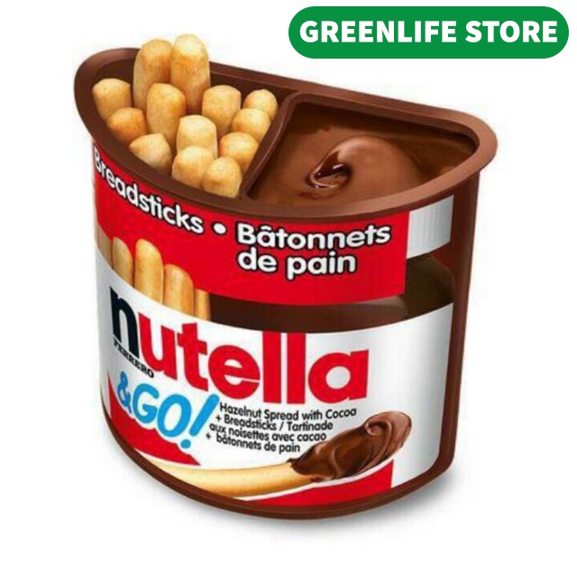 Bánh que chấm socola Nutella Mỹ