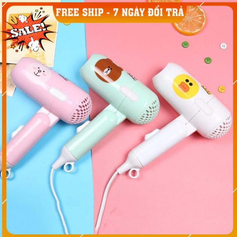 Máy sấy tóc mini 2 chế độ gấp gọn siêu kute