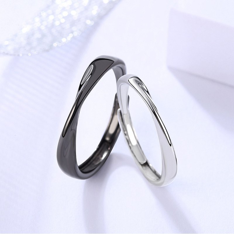 Nhẫn CON ĐƯỜNG TÌNH YÊU nhẫn cặp đôi nam nữ phụ kiện thời trang Hàn Quốc