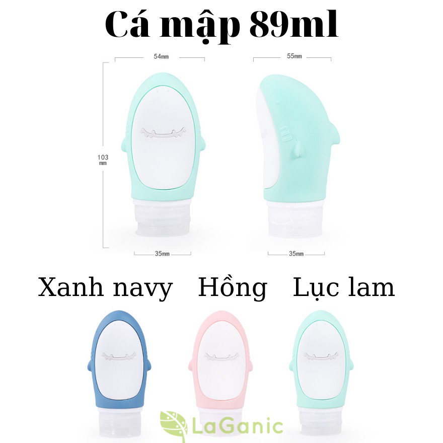 Lọ chiết mỹ phẩm dầu gội du lịch Silicon 89ml [Ocean Edition]