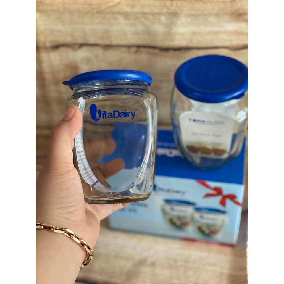 BỘ 2 HỦ THỦY TINH CAO CẤP 500ML TONA GLASS quà Vitardairy | BigBuy360 - bigbuy360.vn