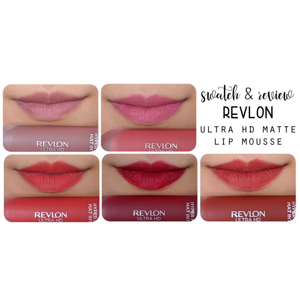 Son siêu lì lâu trôi Revlon Ultra HD Matte Lip Mousse Hyper Matte