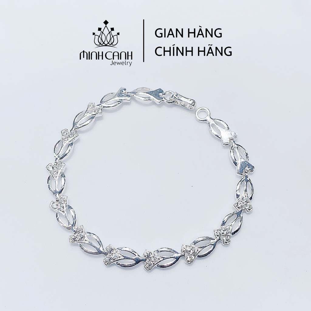 Lắc Tay Bạc Nữ Đuôi Cá Đính Đá - Minh Canh Jewelry