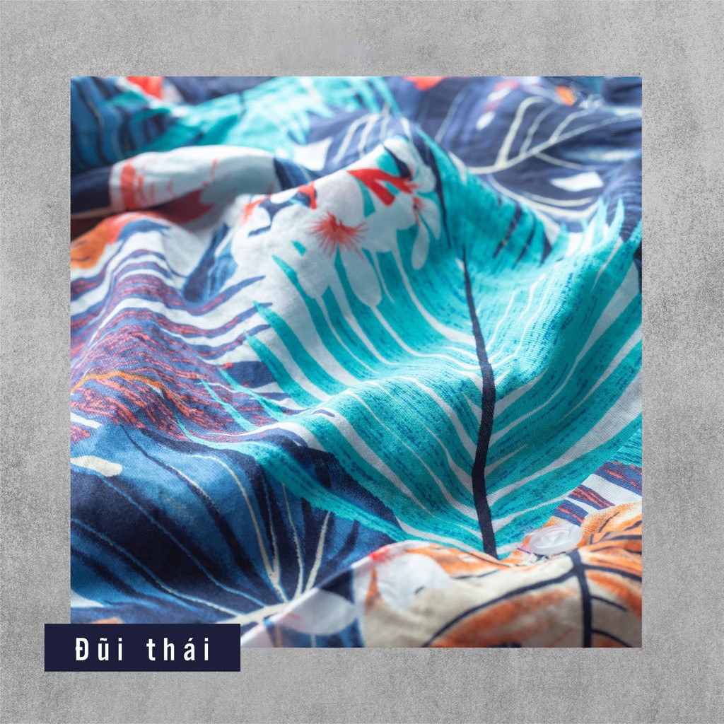 [FREESHIP] Áo đũi sơ mi, Áo nhóm đi biển có cổ họa tiết hoa lá Wakanda | BigBuy360 - bigbuy360.vn