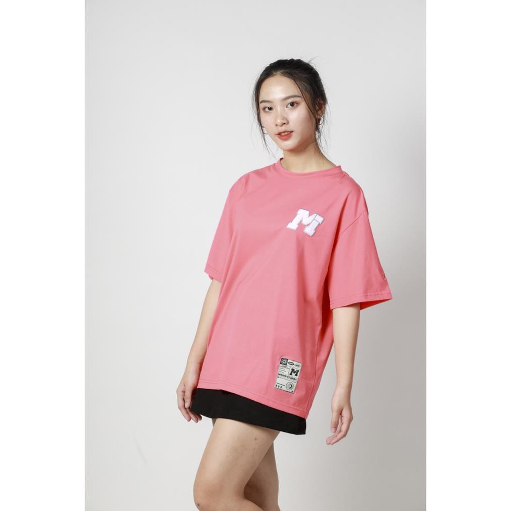 Áo thun nữ nam form rộng tay lỡ Phông Unisex 100% Cotton Chính Hãng Thêu M Local Brand Mi Midori