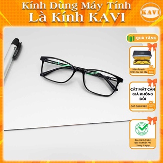 Kính cắt ánh sáng xanh Kavi KV030, bảo vệ mắt khi dùng máy tính, chống nhức mỏi mắt, hạn chế cận thị