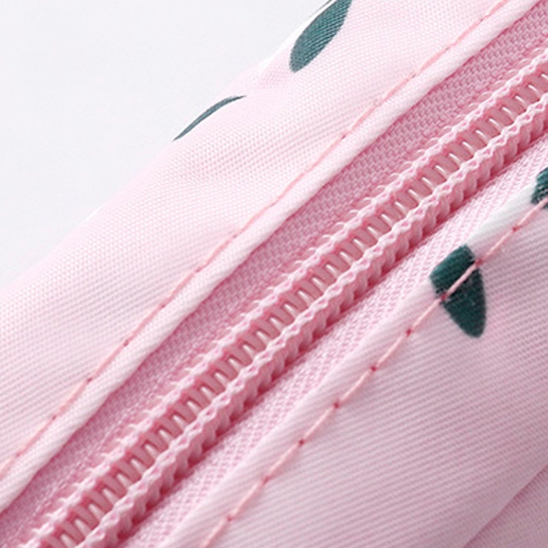 Túi Đựng Son Môi / Khăn Ăn Bằng Cotton Có Khóa Kéo Tiện Dụng Khi Đi Du Lịch
