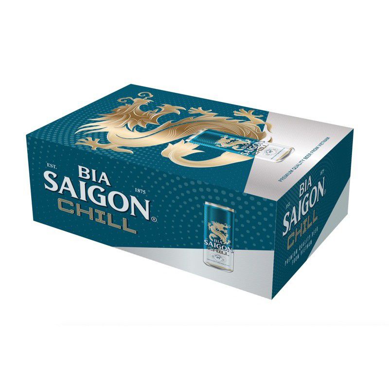 THÙNG BIA SÀI GÒN CHILL- LÊN NHƯ RỒNG