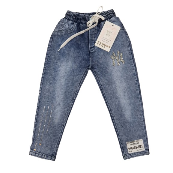 910169-ZM1- Quần jean BT,dài,đính chữ NY, Made in việt nam,size to 16-20/ri5,(combo 5 sản phẩm từ nhỏ đến lớn)