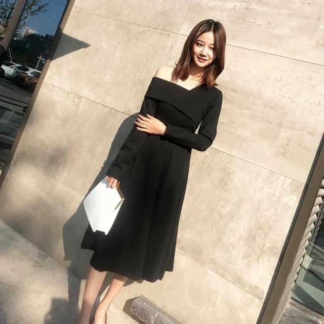 Đầm chữ A sang trọng XL, eo 78-80, 99%