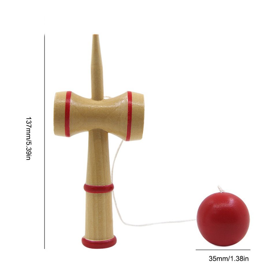 Đồ chơi búa gỗ Kendama cỡ trung bình bằng gỗ cho trẻ em và người lớn tập khả năng phối hợp