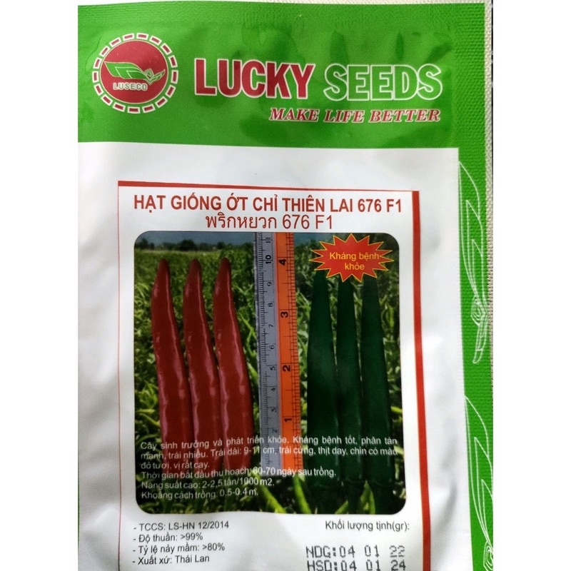 Hạt Giống Ớt Chỉ Thiên Siêu cây Lai F1 quả dài siêu trái
