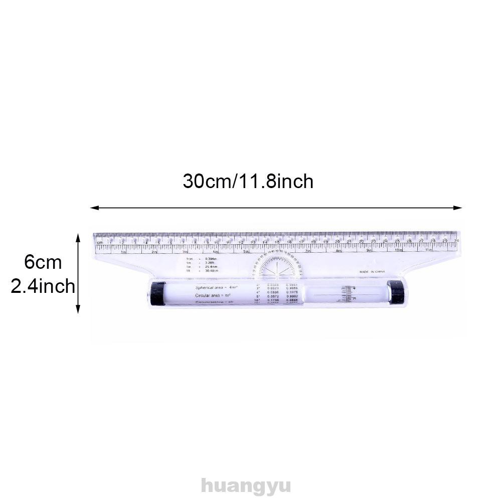 Thước Đo Vẽ Tranh Bằng Nhựa 30cm Đa Năng Gọn Nhẹ Dễ Đọc