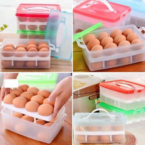 Hộp Đựng Trứng 2 Tầng 24 Quả