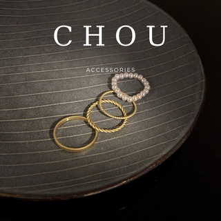 Set 4 Nhẫn Đính Ngọc | CHOU ACCESSORIES |