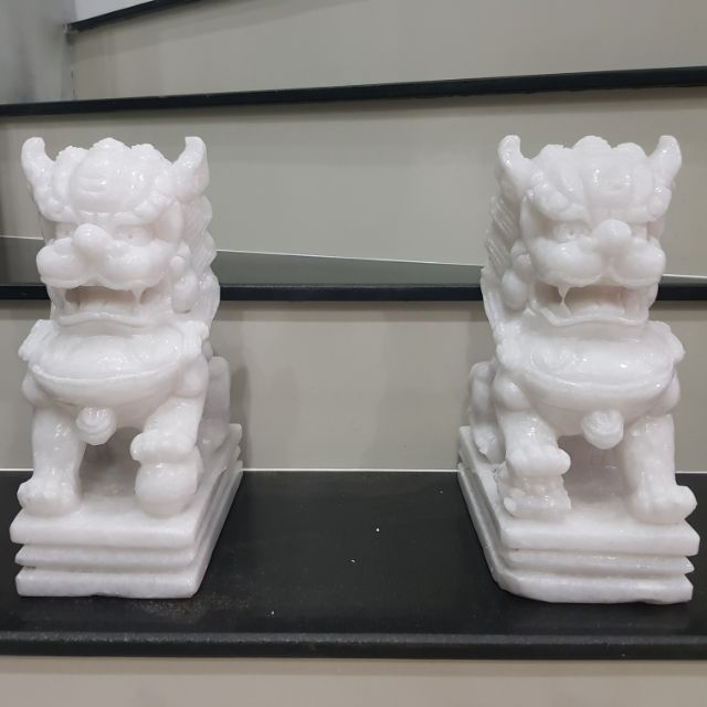 Cặp tượng kỳ lân đá phong thủy