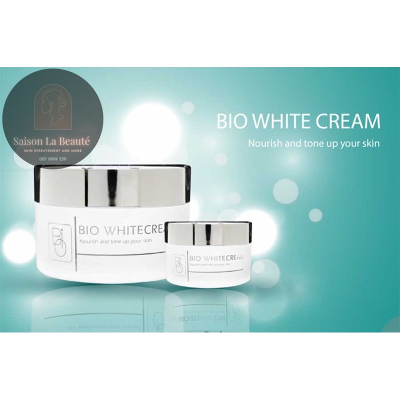 Kem dưỡng trắng sáng da Bio White Cream bật tone ngay sau khi dùng, được Spa và Thẩm Mỹ Viện tin dùng.