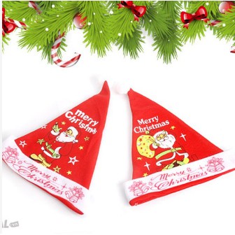 Đồ Chơi Mũ Ông Già Noel Giáng Sinh Bằng Vải Nỉ 25*30cm Cho Bé